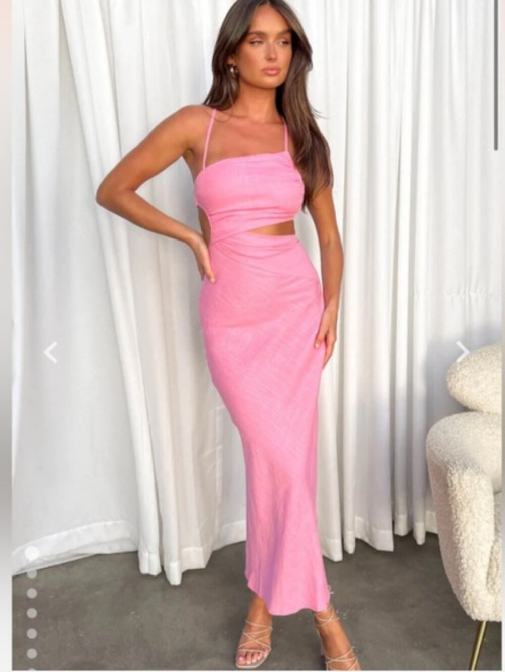 Beginning Boutique Lene Pink Maxi Dress
